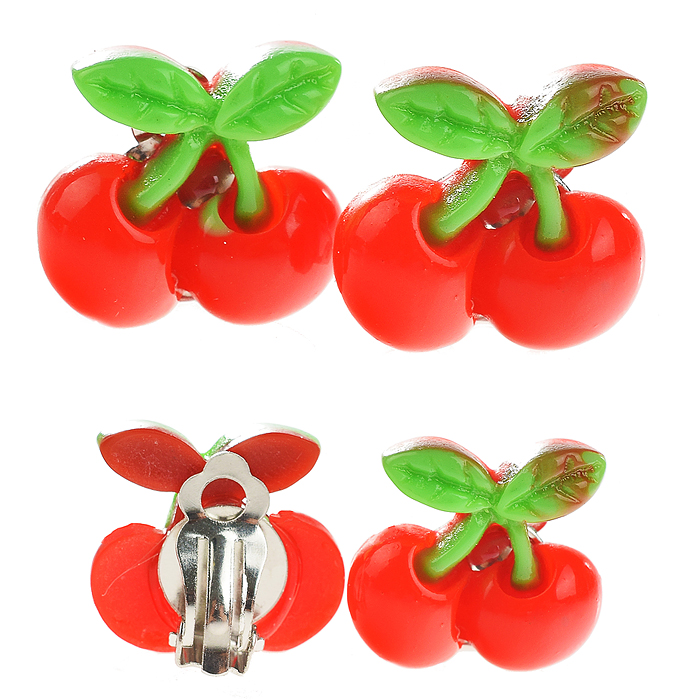 Фото к товару Набор украшений R3-6C "Вишенка" (браслет, кольцо и клипсы) в пакете Набор украшений R3-6C "Вишенка" (браслет, кольцо и клипсы) в пакете