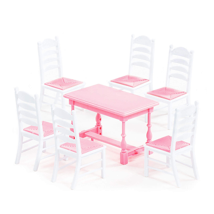 Набор мебели для кукол №6 (7 элементов) (в пакете)