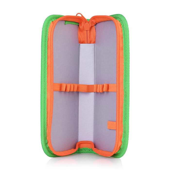 Пенал односекционный средний "Бабочки и лилии"