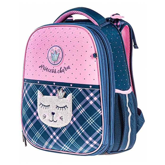 Рюкзак Ergonomic Classic "Котик" 37х29х17 см EVA материал светоотраж. 2 отделения 2 