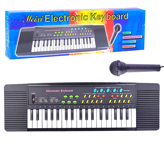 Синтезатор KD3738 с микрофоном, в коробке