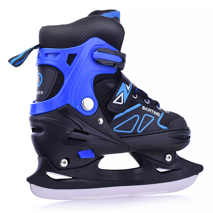 Коньки детские 00-1373, размер M, синий