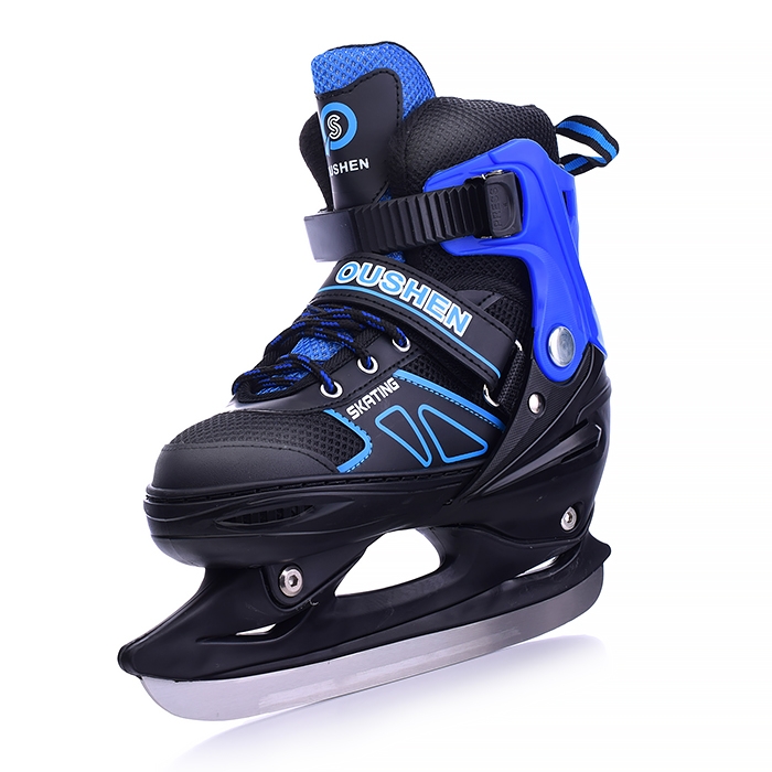 Коньки детские 00-1376, размер L, синий