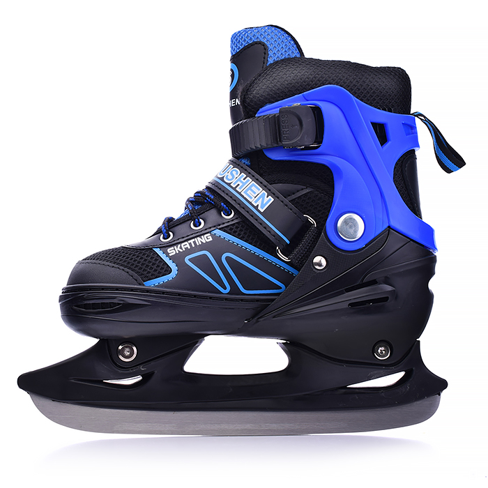 Коньки детские 00-1376, размер L, синий