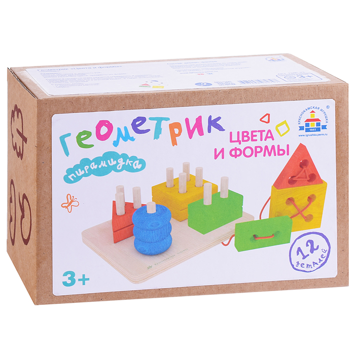Пирамидка "Геометрик "Цвета и формы"