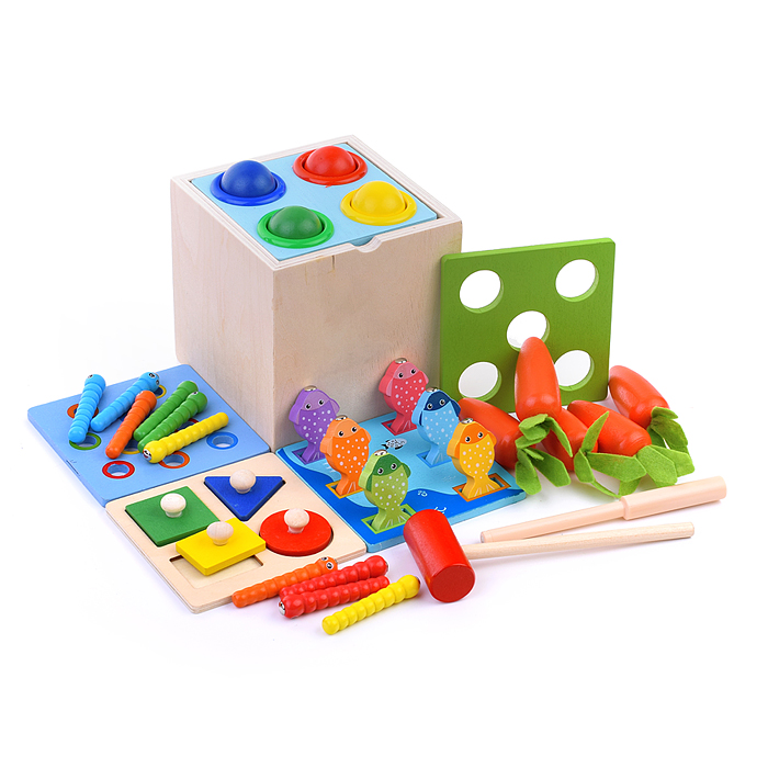 Куб развивающий D1203 "Развивай-ка!"(5в1) в коробке