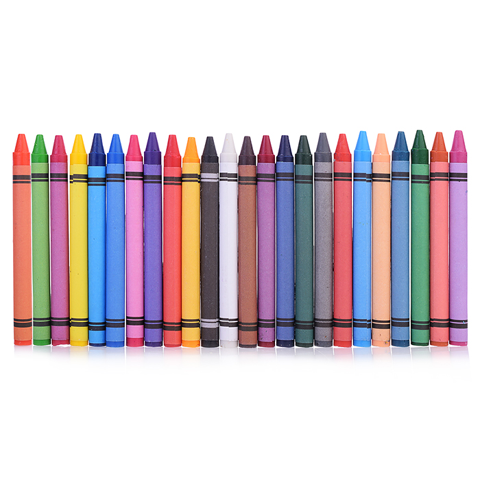 Мелки школьные "Cosmo" восковые 24 цвета в картонной коробке с подвесом