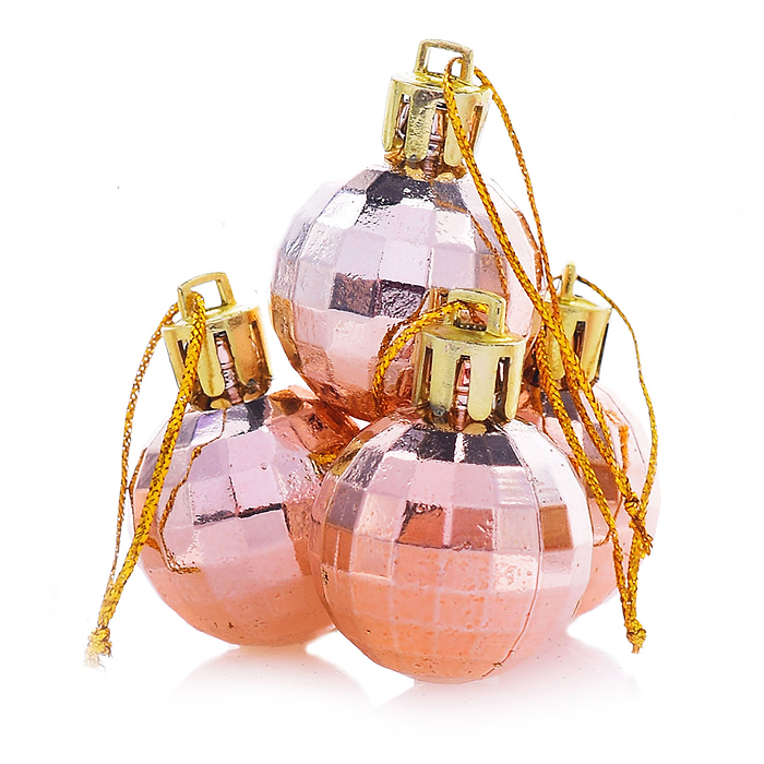 Набор новогодних украшений S1021 "Праздник" (16шт*2,5см) в пакете 