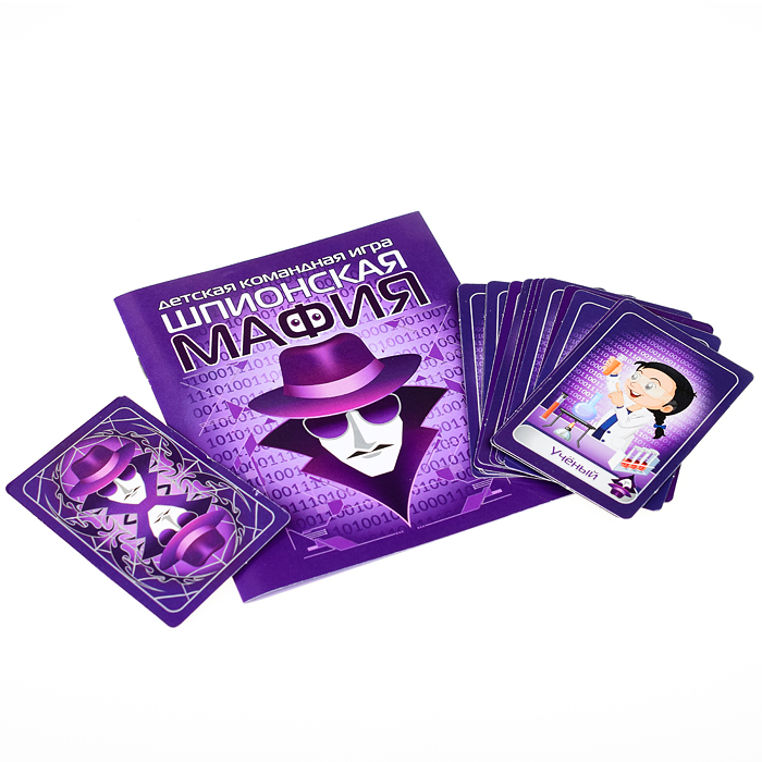 Фото к товару Игра настольная карточная "Шпионская мафия" Игра настольная карточная "Шпионская мафия"