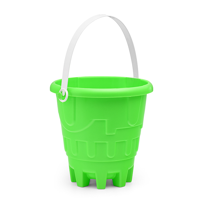 Набор песочный №13 (ведро+лопатка+грабли+2 формочки транспорт)