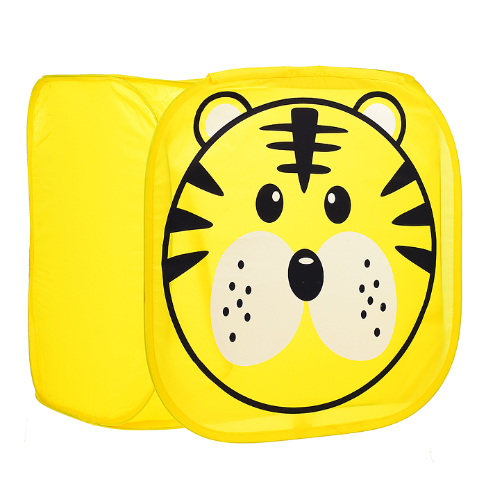 Корзина для игрушек 00-0093 "Тигр" желтый, 45*45*45см.