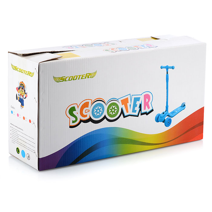 Самокат U066846Y голубой, в коробке