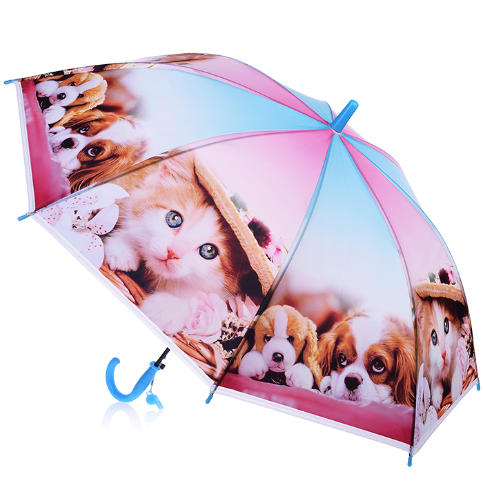 Зонт детский 00-0217 "Кошечки, собачки" (50см.)