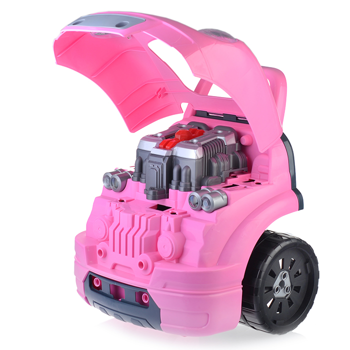 Набор Автомеханик 008-977 ( разборные детали под капотом, свет/звук, дистанционный пульт), в коробке