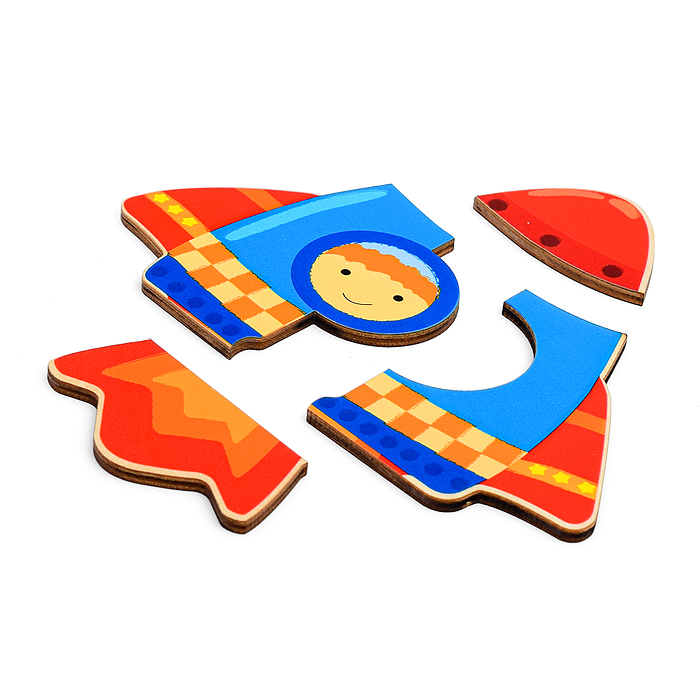 Пазл в рамке "Ракета"