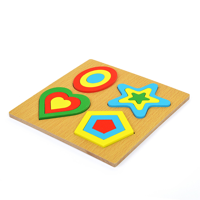 Фото к товару Пазл - вкладыш D0901 "Различные формы" Пазл - вкладыш D0901 "Различные формы"