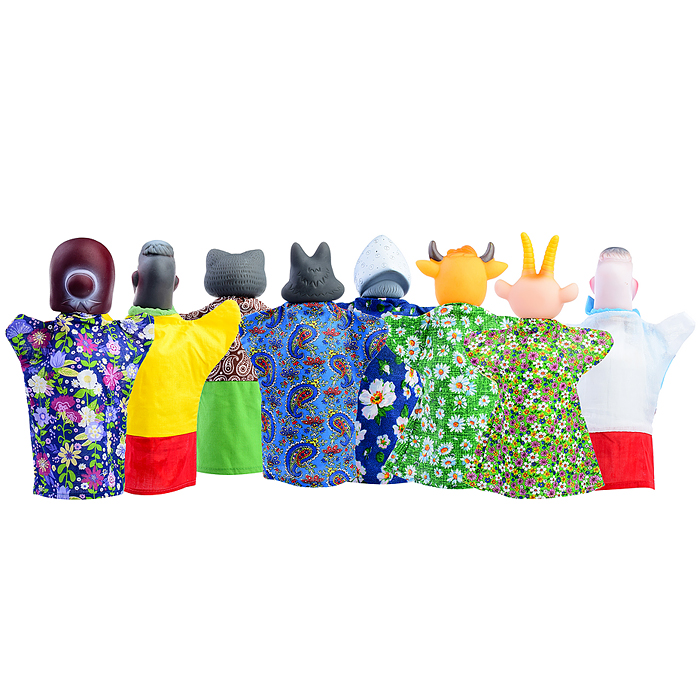 Фото к товару Кукольный театр "Ладушки - ладушки" (8 перс., книга) Кукольный театр "Ладушки - ладушки" (8 перс., книга)