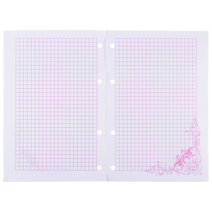 Блок сменный 80л, А5  "Венеция" розовый