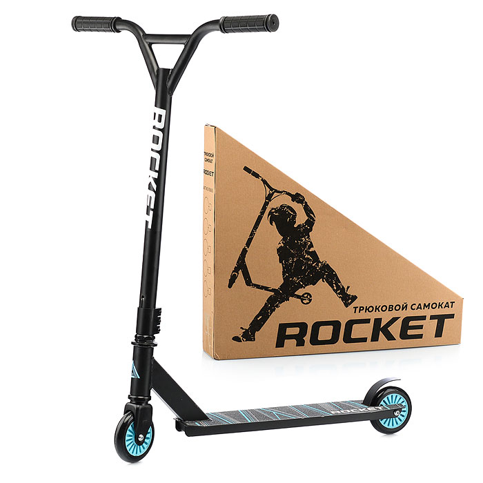 Самокат трюковый ROCKET,колеса PU/пластик 100 мм,ABEC 7
