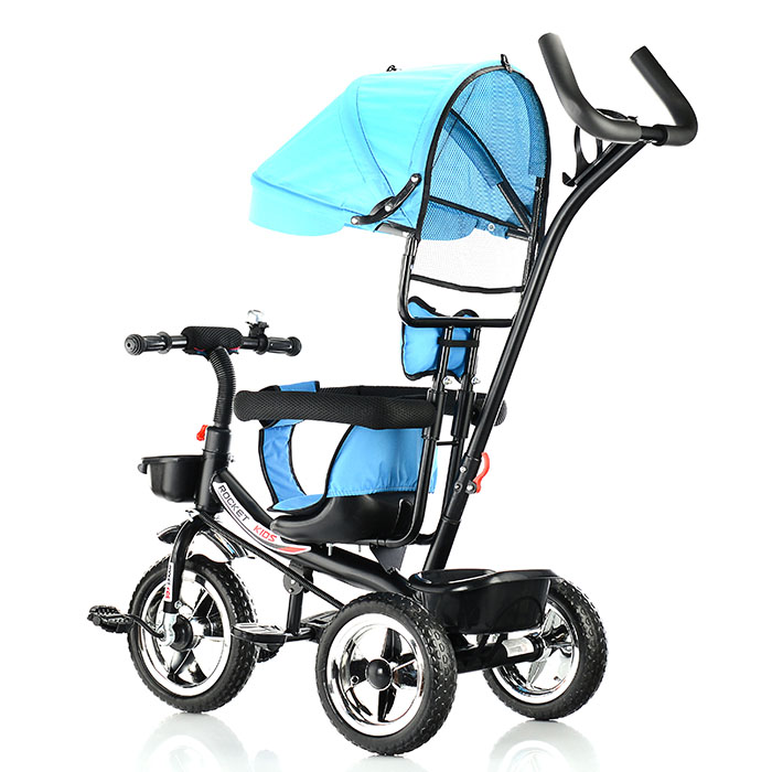 Фото к товару Велосипед 618-1 3-х колесный, синий Велосипед 618-1 3-х колесный, синий