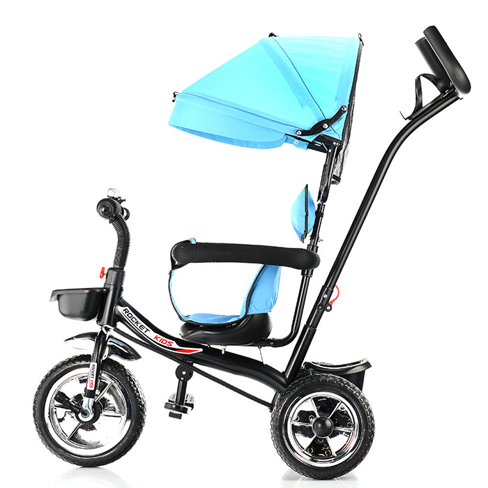 Фото к товару Велосипед 618-1 3-х колесный, синий Велосипед 618-1 3-х колесный, синий