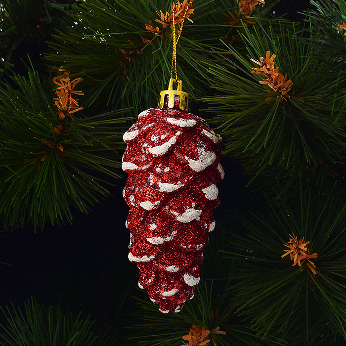 Набор новогодних украшений S1000 "Шишки" в пакете