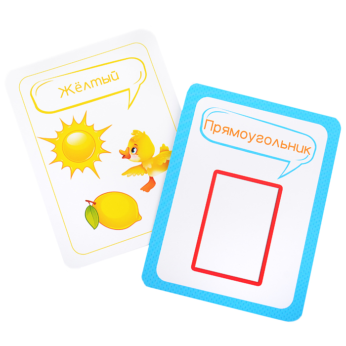 Развивающие карточки: Учим цвета и формы 