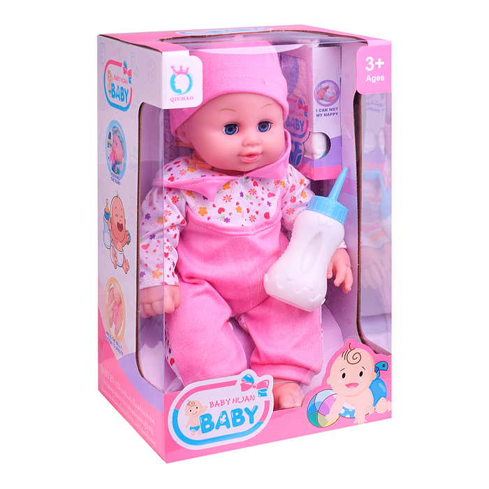 Фото к товару Пупс QH6035-39 с аксессуарами, в коробке Пупс QH6035-39 с аксессуарами, в коробке