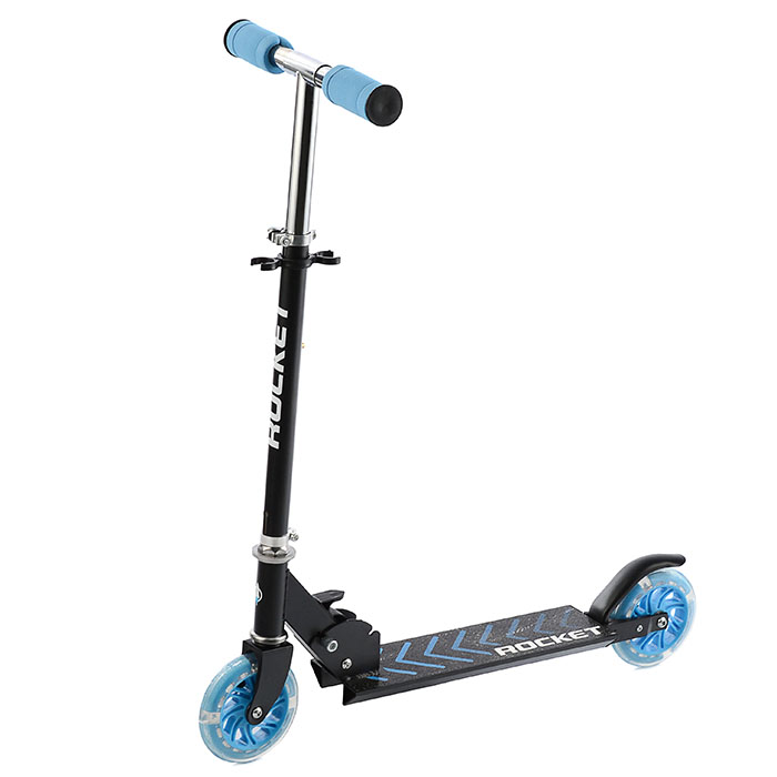 Самокат-снегокат R0006 в коробке (синий)