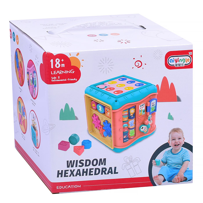 Фото к товару Развивающий куб 668-137 "Бизикуб" в коробке Развивающий куб 668-137 "Бизикуб" в коробке