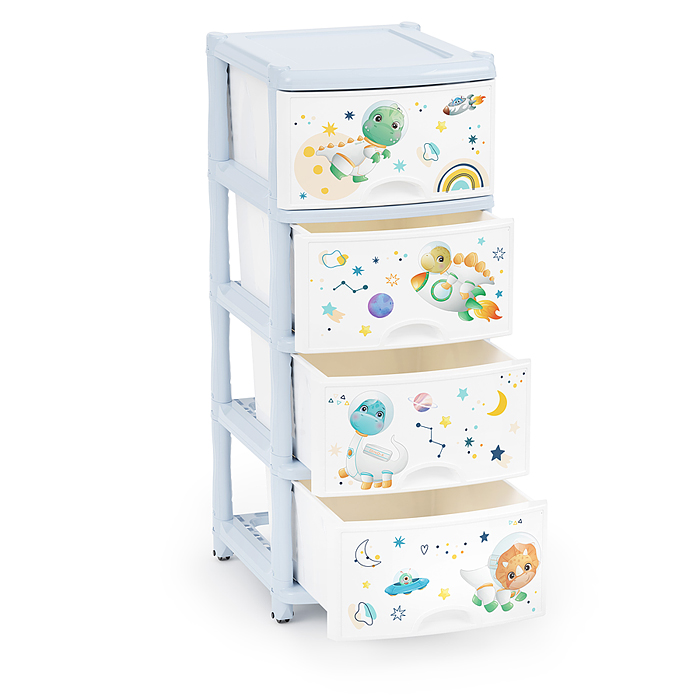 Фото к товару Комод для мальчиков 4-х секционный Комод для мальчиков 4-х секционный