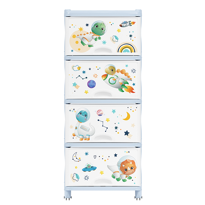 Фото к товару Комод для мальчиков 4-х секционный Комод для мальчиков 4-х секционный