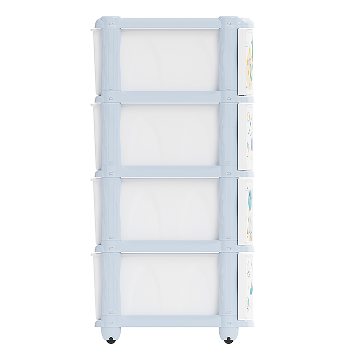 Фото к товару Комод для мальчиков 4-х секционный Комод для мальчиков 4-х секционный