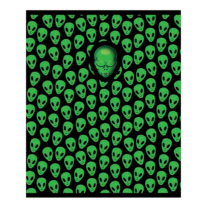 Тетрадь 48л. клетка А5 "Инопланетный гость" скрепка S премиум 4+4+ламинация+УФ брайль+выруб