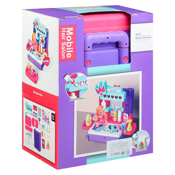 Фото к товару Игровой набор 8257 "Стилист" в коробке Игровой набор 8257 "Стилист" в коробке
