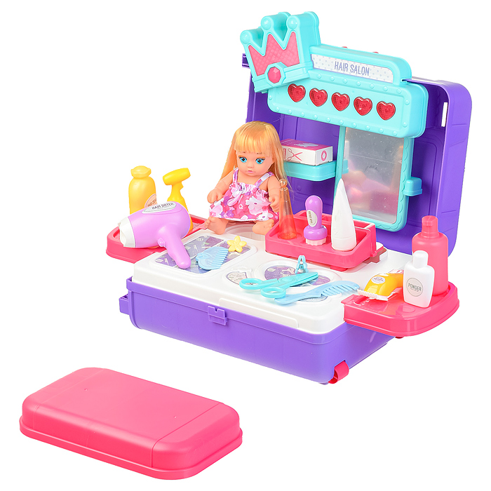 Фото к товару Игровой набор 8257 "Стилист" в коробке Игровой набор 8257 "Стилист" в коробке