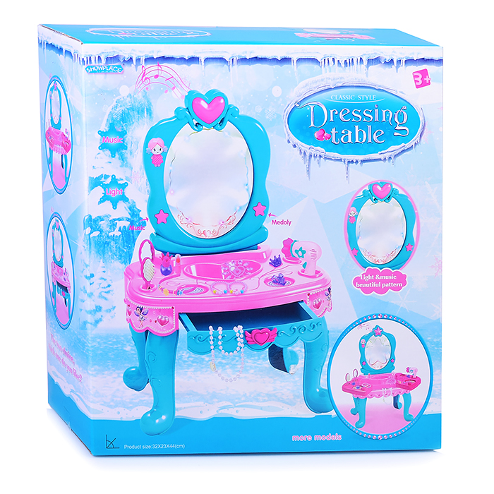 Игровой набор "Стилист" (столик) 8001C-2, свет/звук,  в коробке