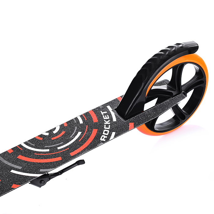 Фото к товару Самокат 2-х колесный ROCKET,колеса PU/ 200 мм, ABEC 7, оранжевый Самокат 2-х колесный ROCKET,колеса PU/ 200 мм, ABEC 7, оранжевый