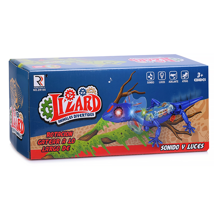 Ящерица ZR155 на батарейках, в коробке