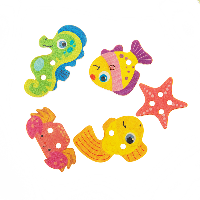 Шнуровка деревянная "Аквариум"