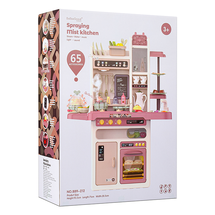 Игровой набор кухня 889-212 "Шеф-повар" (свет, звук) в коробке