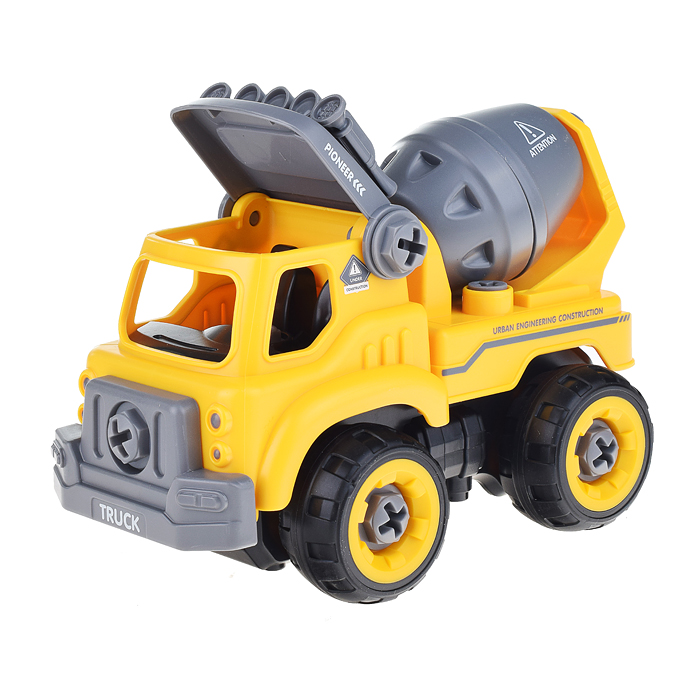 Машина-конструктор 1354 "Миксер" с отвёрткой, звук, в пакете