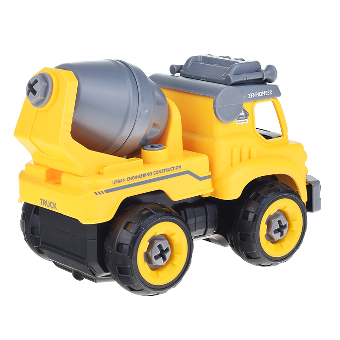 Машина-конструктор 1354 "Миксер" с отвёрткой, звук, в пакете