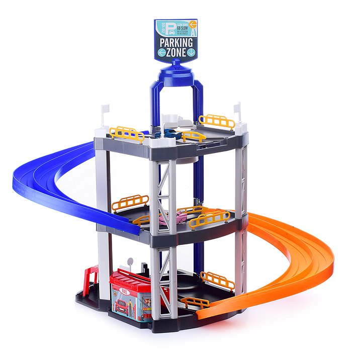 Фото к товару Парковка T704A "Двухуровневый комплекс" в коробке Парковка T704A "Двухуровневый комплекс" в коробке