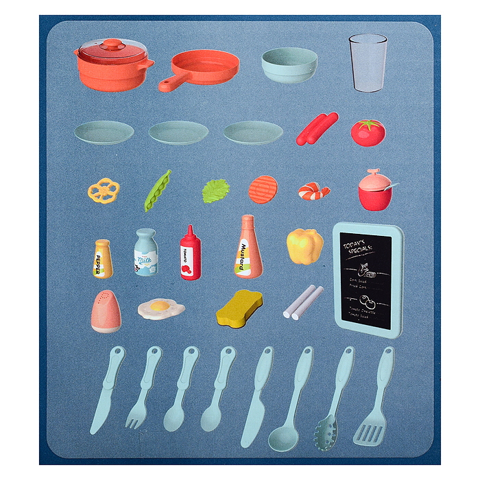 Игровой набор кухня 889-169 "Маленький шеф-повар" (свет, звук, вода) в коробке