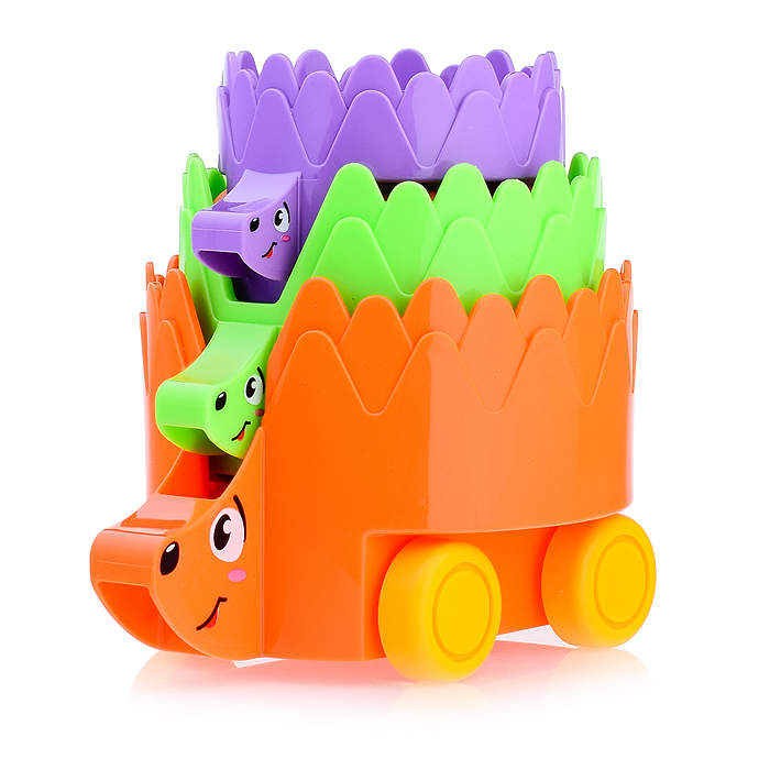 Фото к товару Набор игрушек на колёсах "Ёжики" Набор игрушек на колёсах "Ёжики"