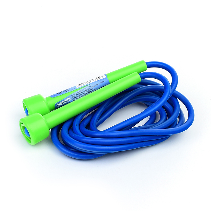 Фото к товару Скакалка спортивная L3,2м, d шнура 6мм Скакалка спортивная L3,2м, d шнура 6мм