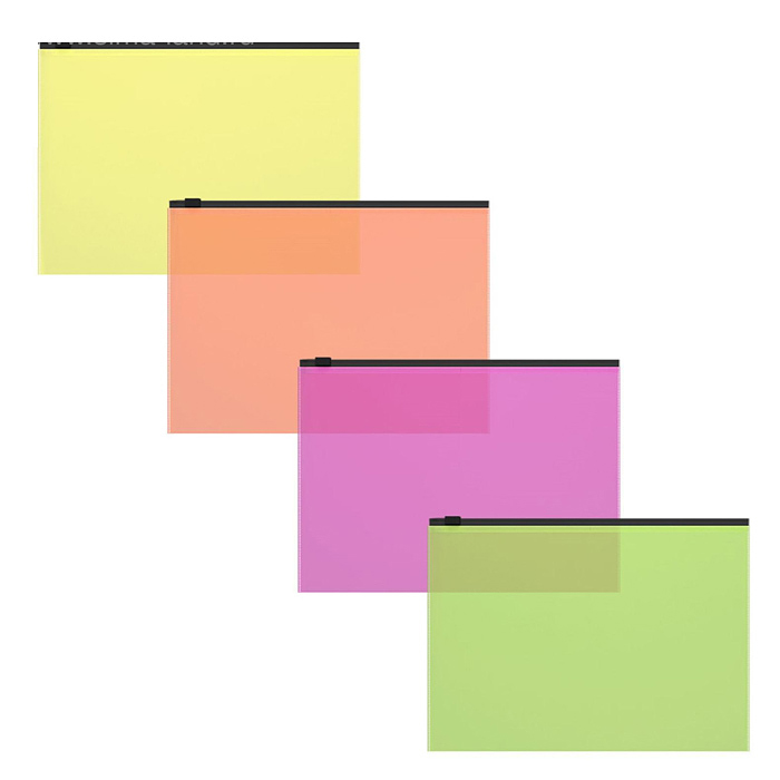 Zip-пакет пластиковый Fizzy Neon, C6, ассорти 