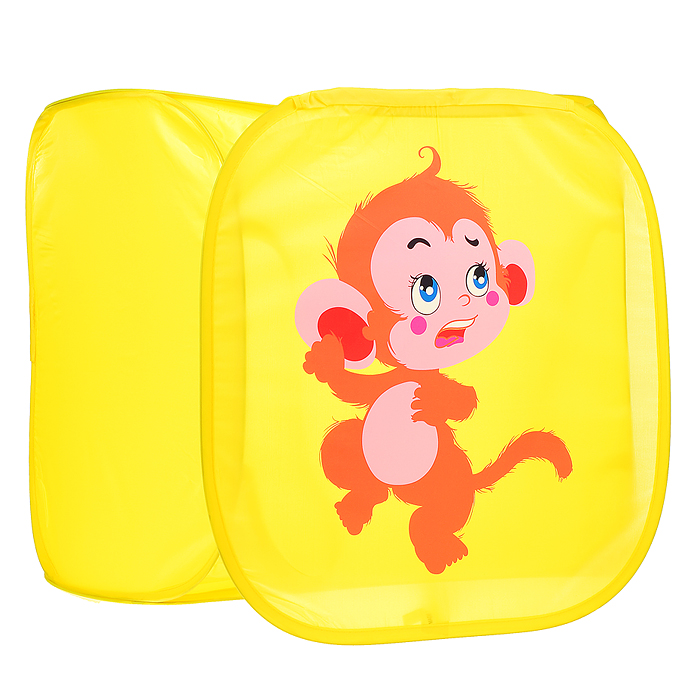 Контейнер для игрушек 00-0086 "Обезьянка" 45*45*45см.