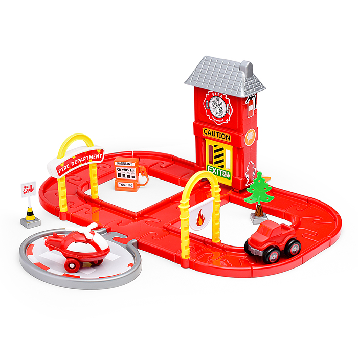 Фото к товару Паркинг Пожарная часть в коробке Паркинг Пожарная часть в коробке